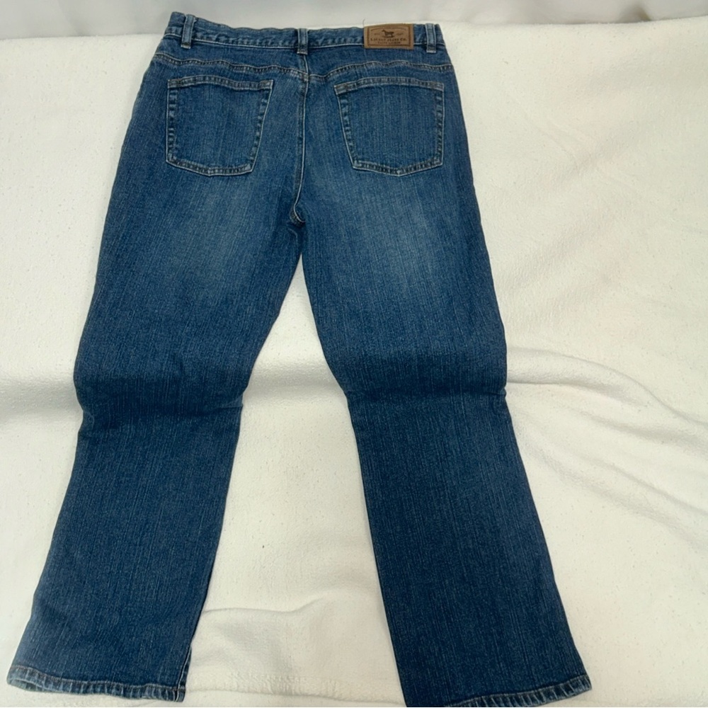 Ralph Lauren Blue Flare Wide Leg Denim - Picture 7 of 8